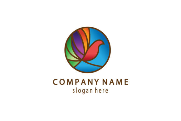 Download Bird Logo Circle Color Design Vector Ill - Premium Resources
