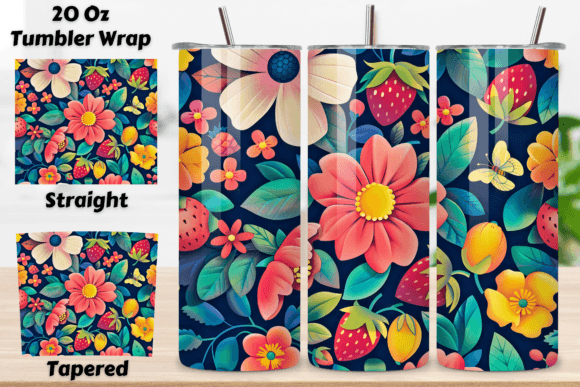Download 3D Flowers Tumbler Sublimation Wrap PNG - Tumbler sublimation Collection