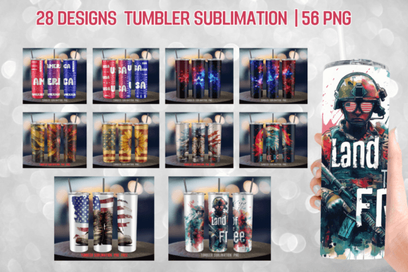 Download 4th of July Tumbler Sublimation Bundle - Tumbler sublimation Collection
